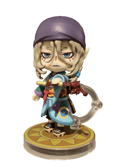 Kusuriuri Nendoroid holding the sword of exorcism