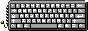 Pixel art keyboard