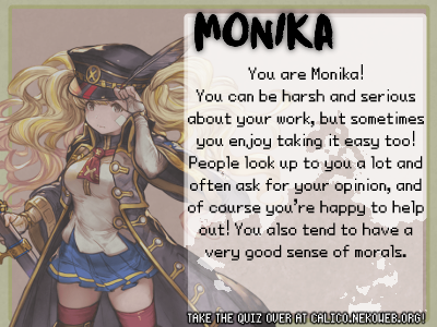 GBF character quiz result: Monika