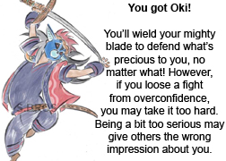 What Okami Character Are You quiz result: Oki