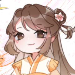 Chibi style headshot of Baili Qingmiao.