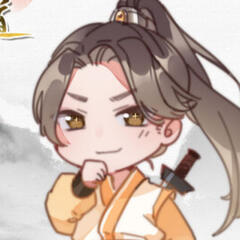 Chibi style headshot of Hè Wenzhao.