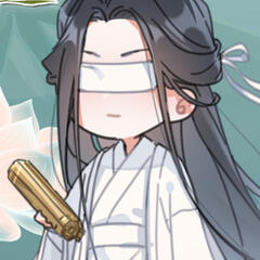 Chibi style headshot of Zhongli Qian.