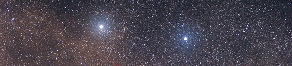 Image of Alpha Centauri A and B, a binary star system.